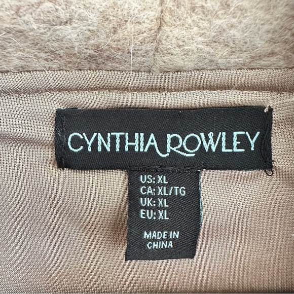 Cynthia Rowley Tan Cowl Neck Sweater Dress. Size XL - Picture 4 of 9